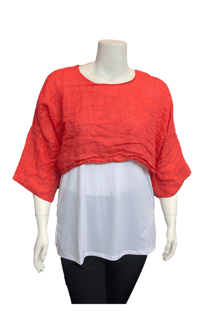Linen Cropped Topper