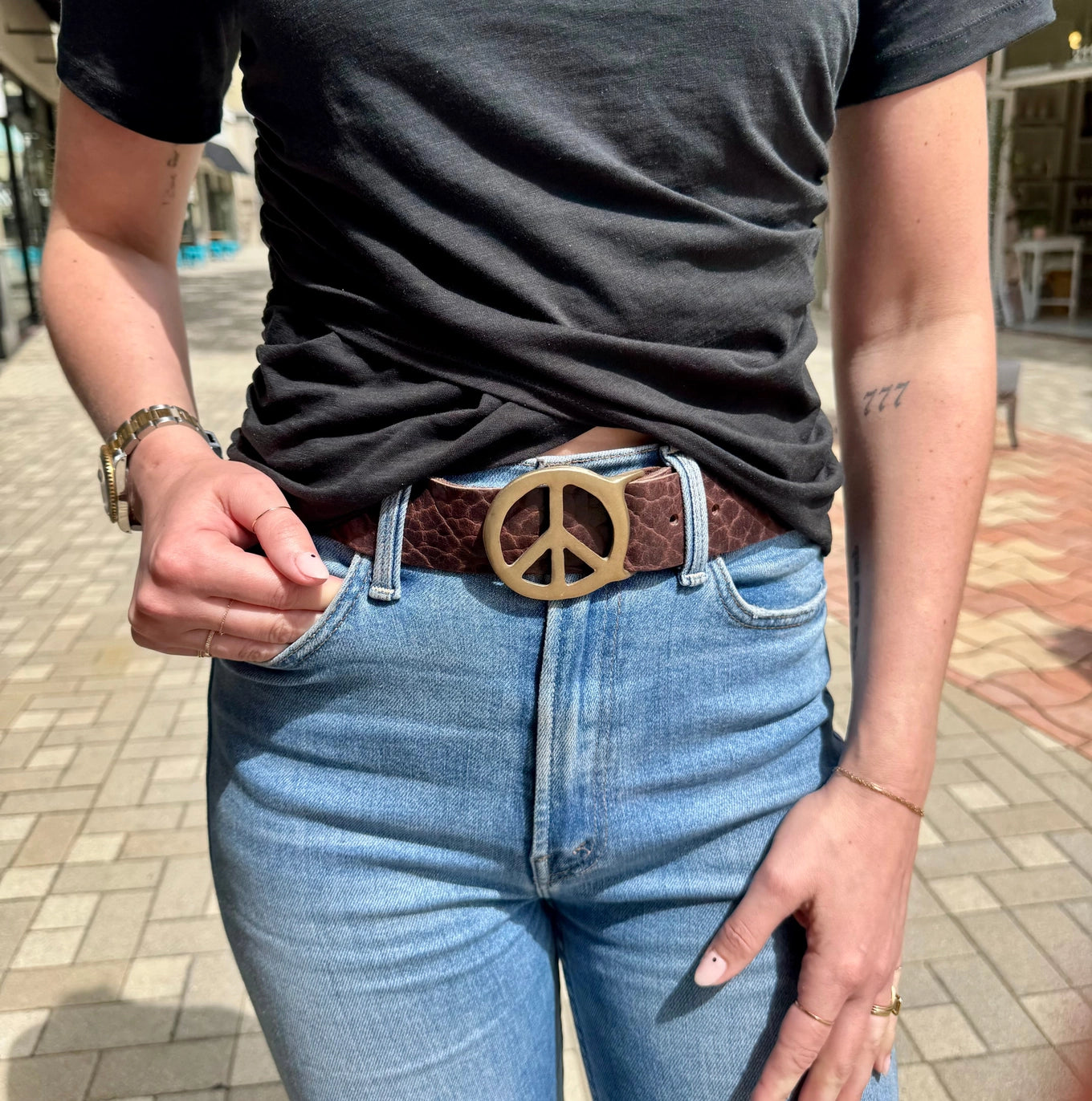 Brown Peace Belt