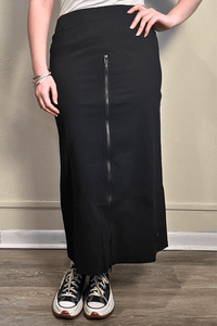 Pencil Plissé Skirt