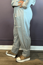 Heather Grey Cuff Pant