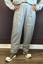 Heather Grey Cuff Pant