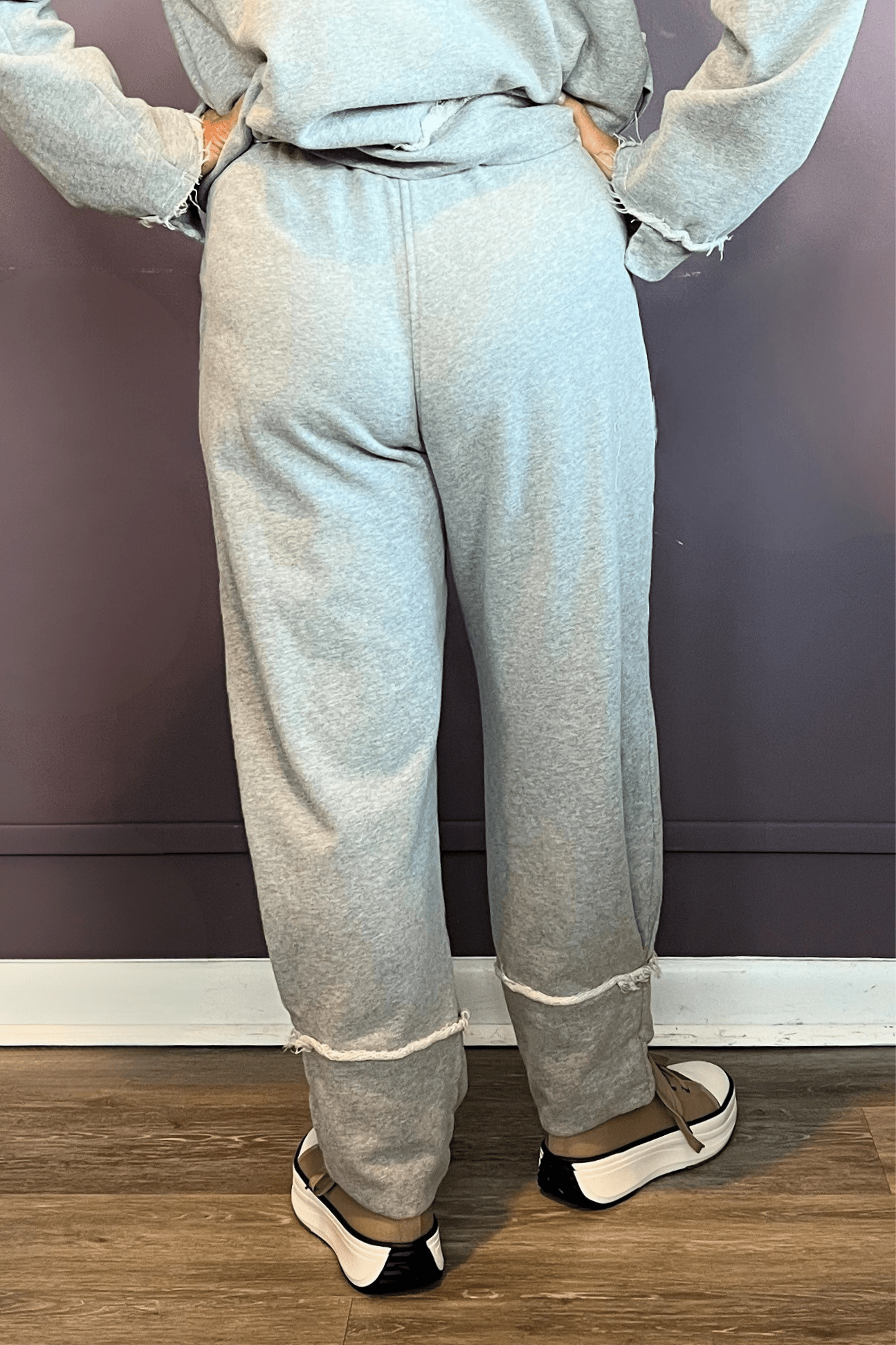 Heather Grey Cuff Pant