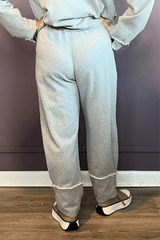 Heather Grey Cuff Pant