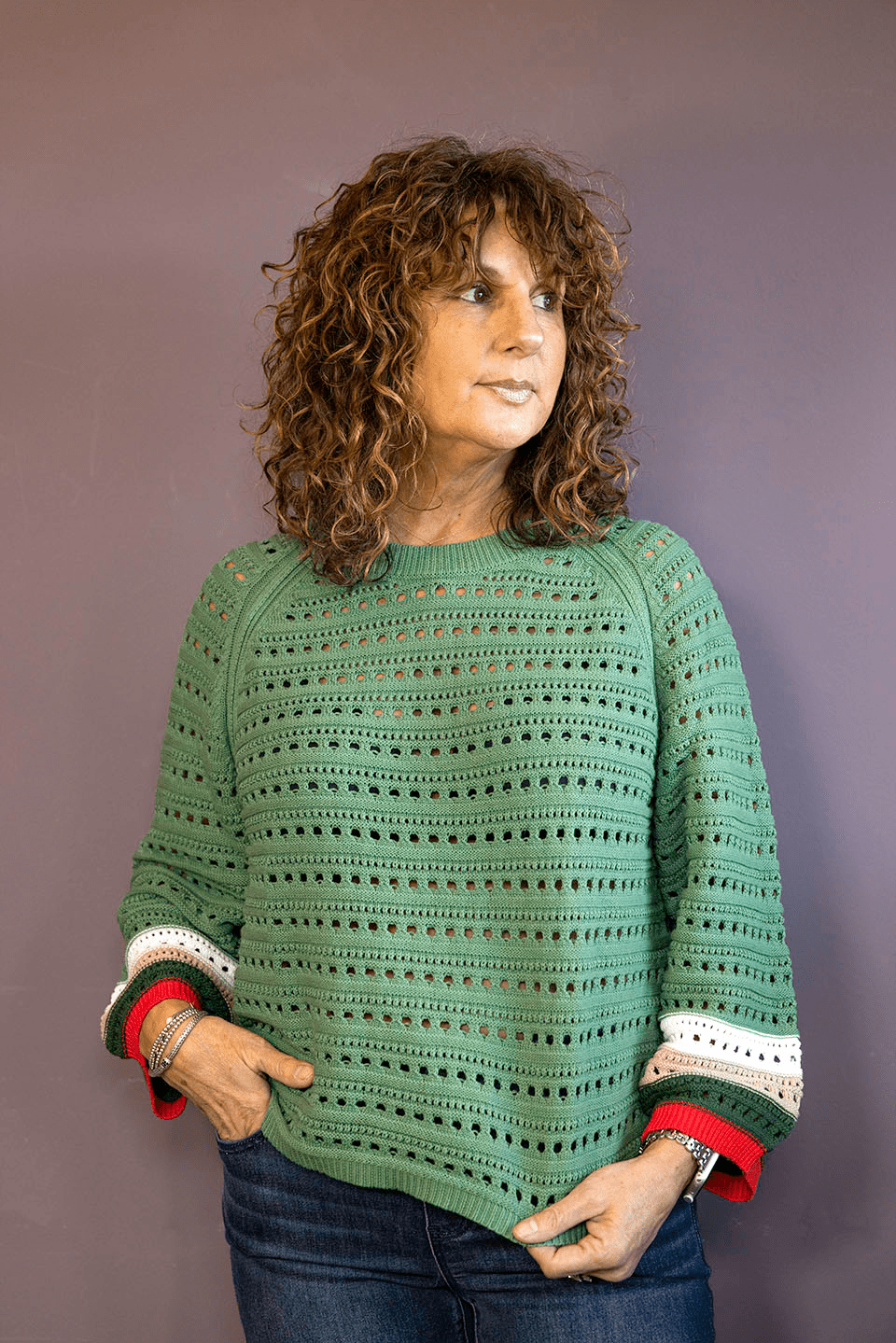 Pointelle Sweater