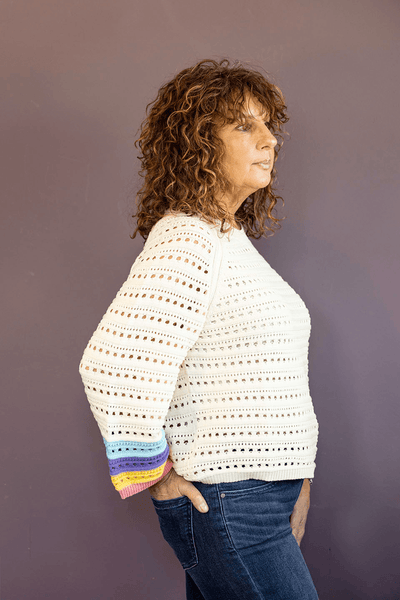 Pointelle Sweater