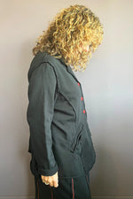 Terry Red Button Jacket