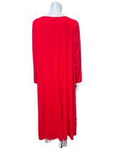Red Hi-Lo Tunic Dress