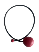 Matte Red Brigitte Necklace - 21"