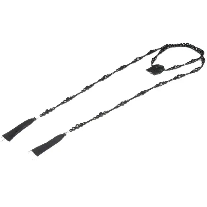 Serpent Tassel Lariat Necklace