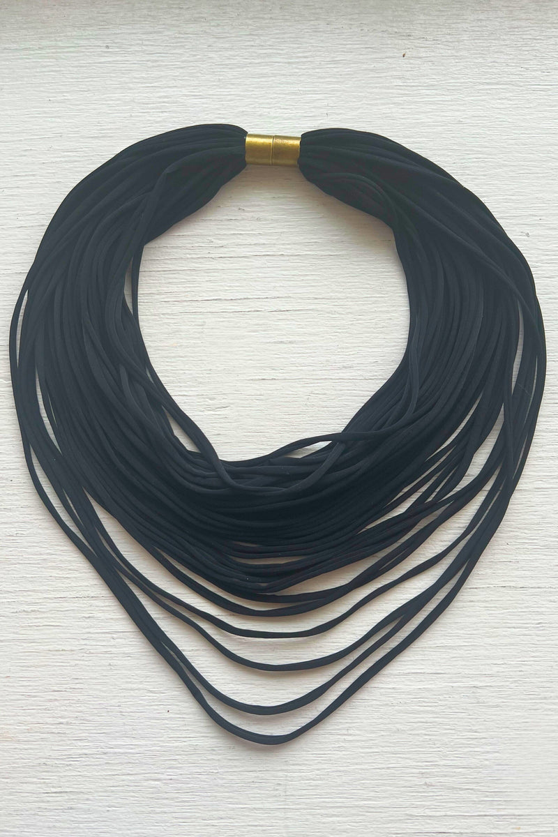 Short Multi-Strand Solid Necklace