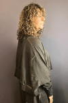 The Wide ShortShort Sweatshirt (Chocolate)