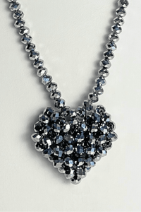 Across Heart Long Necklace