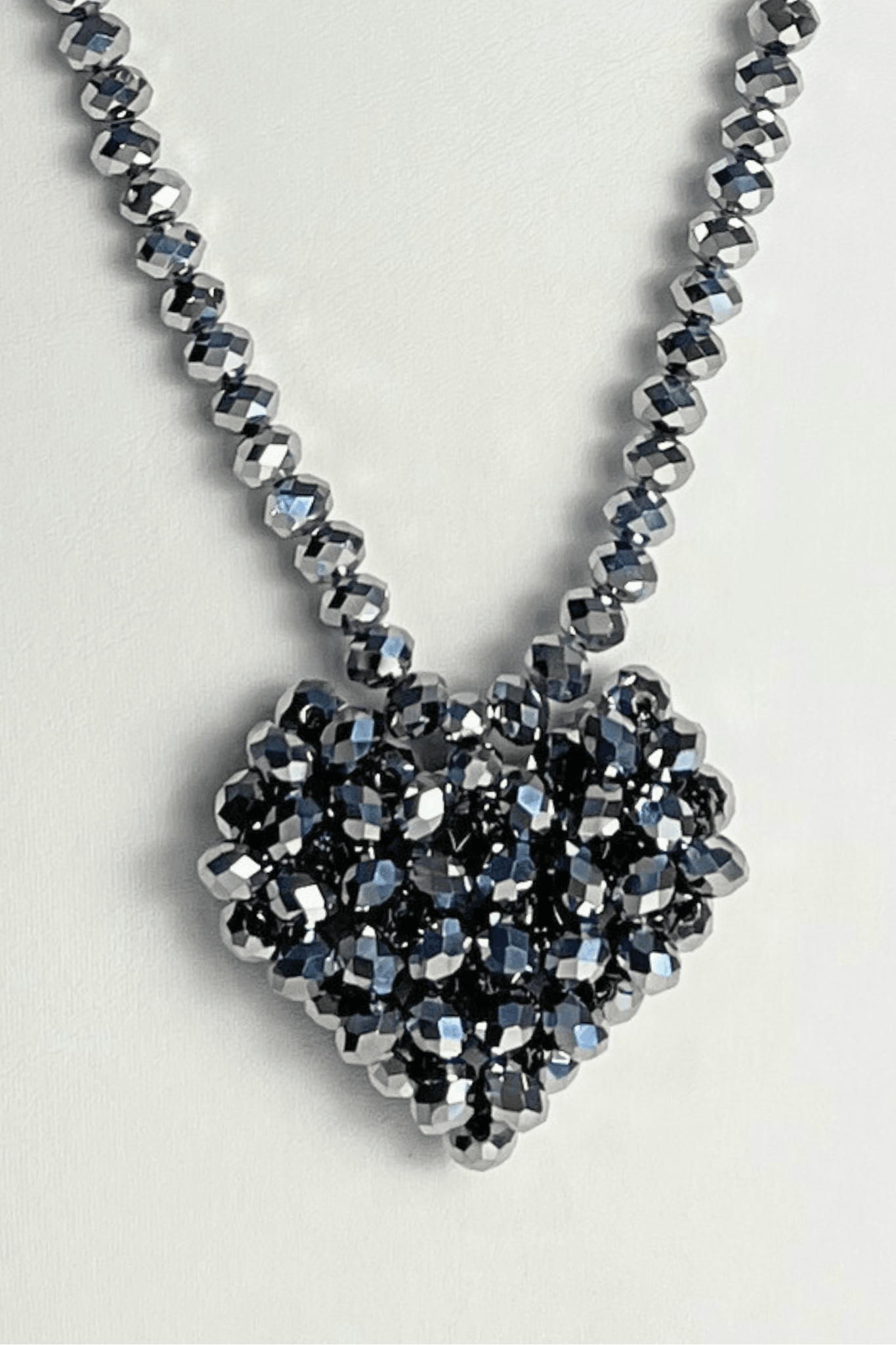 Across Heart Long Necklace