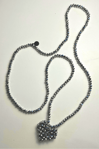 Across Heart Long Necklace