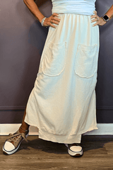 Cream Two-Pocket Skirt