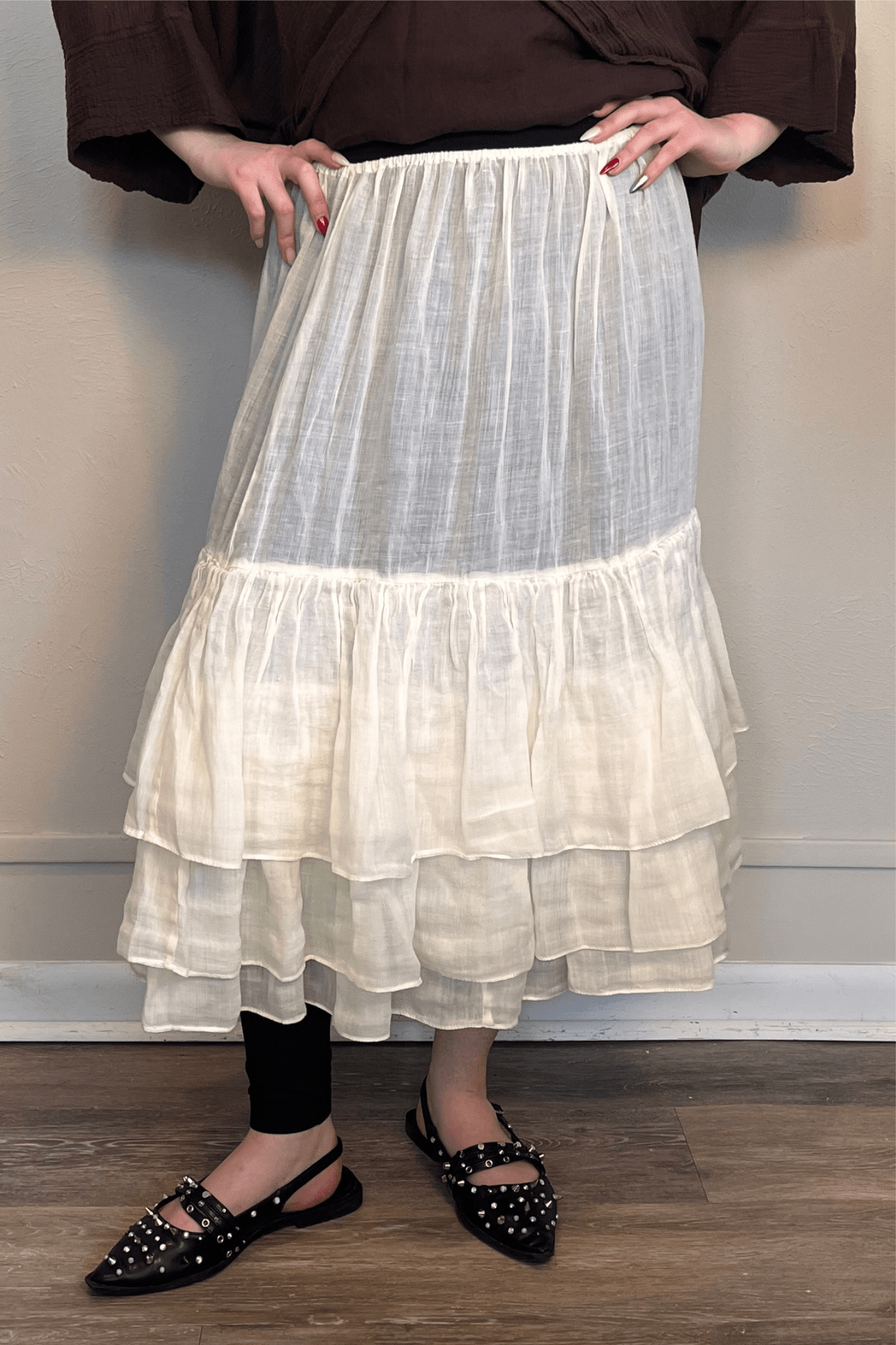 Ramie Slip Skirt