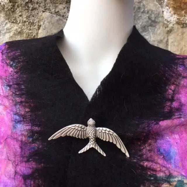 Soaring Swallow Brooch
