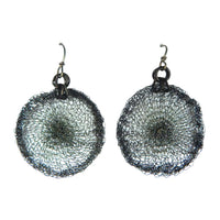 Single Spiderweb Circle Earrng