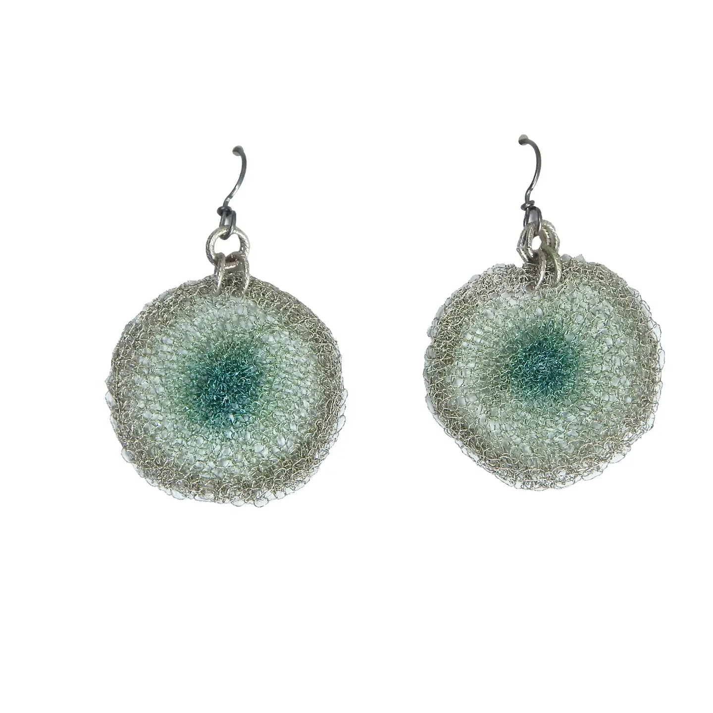 Single Spiderweb Circle Earrng