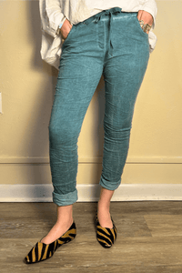 Drawstring Skinny Pull-On Pant