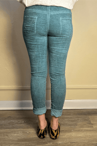 Drawstring Skinny Pull-On Pant