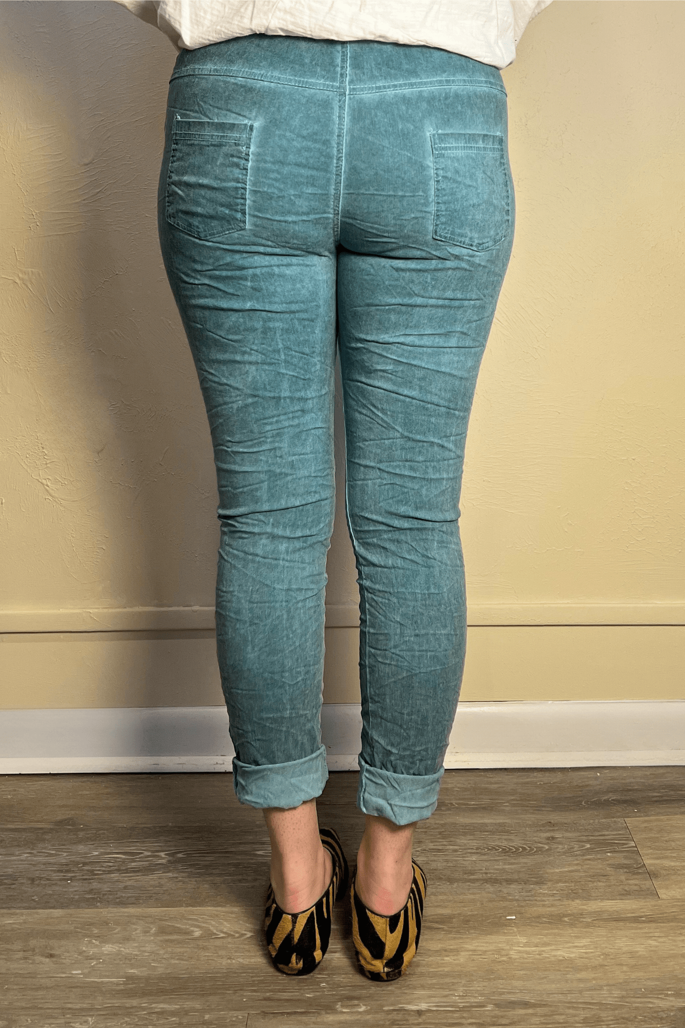 Drawstring Skinny Pull-On Pant