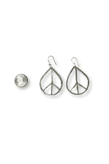 Teardrop Peace Earrings