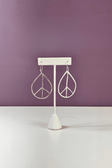 Teardrop Peace Earrings