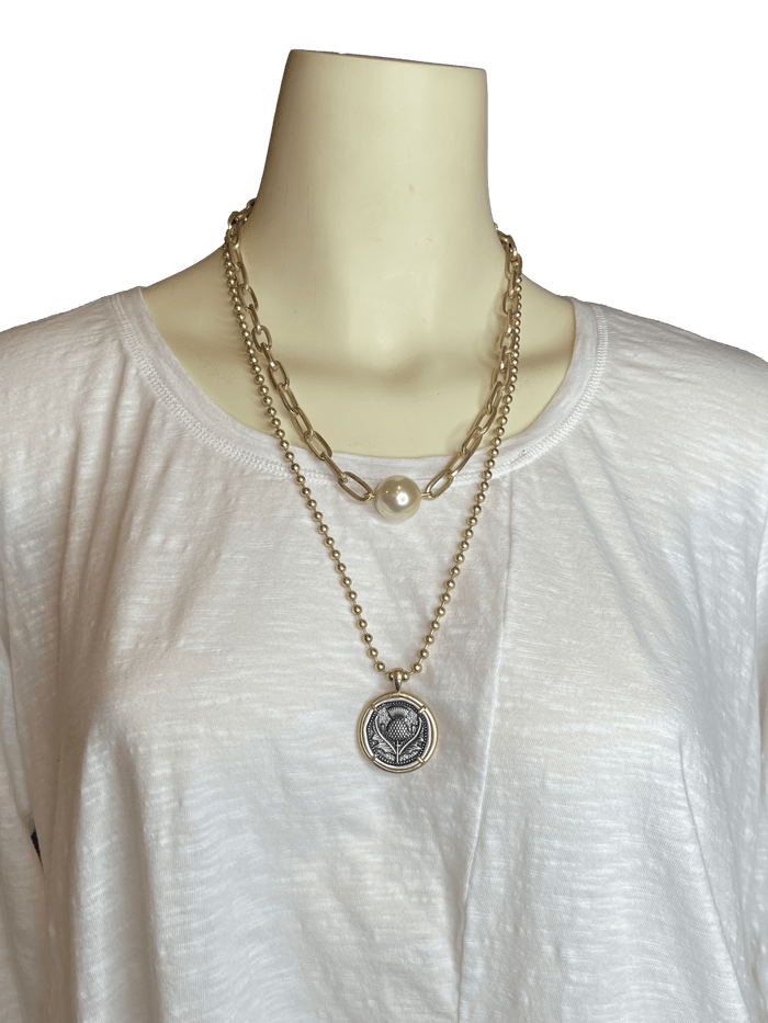 Layered Thistle Necklace
