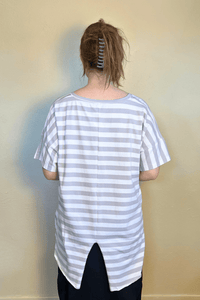 T Shirt - Cement Stripe
