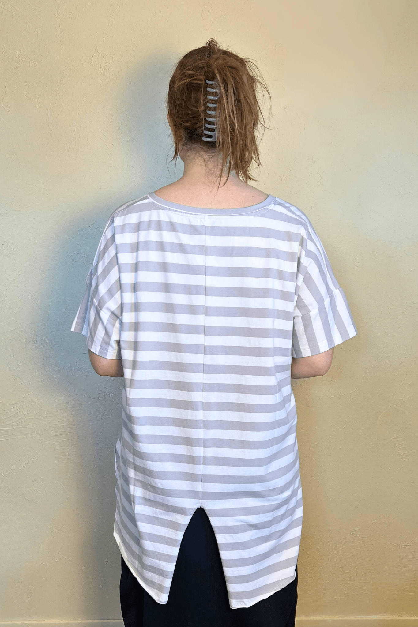 T Shirt - Cement Stripe