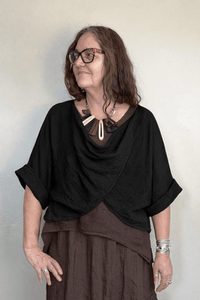 Cotton Gauze Twist Top