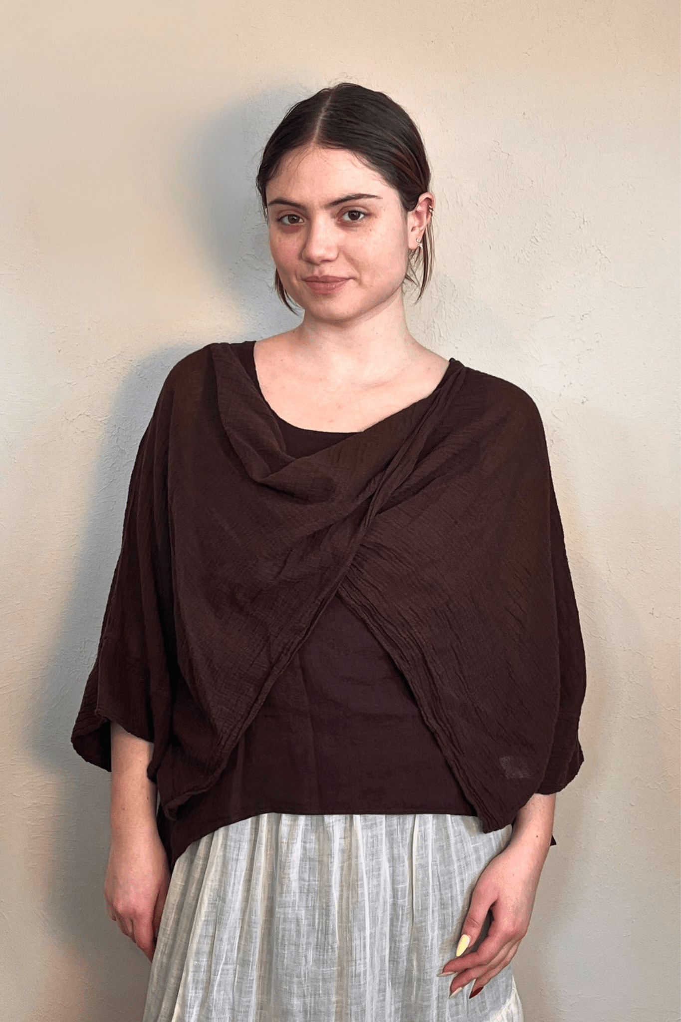 Cotton Gauze Twist Top