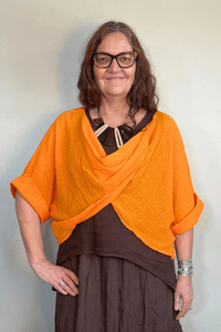 Cotton Gauze Twist Top