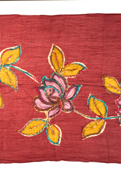 Burgundy Vintage Scarf