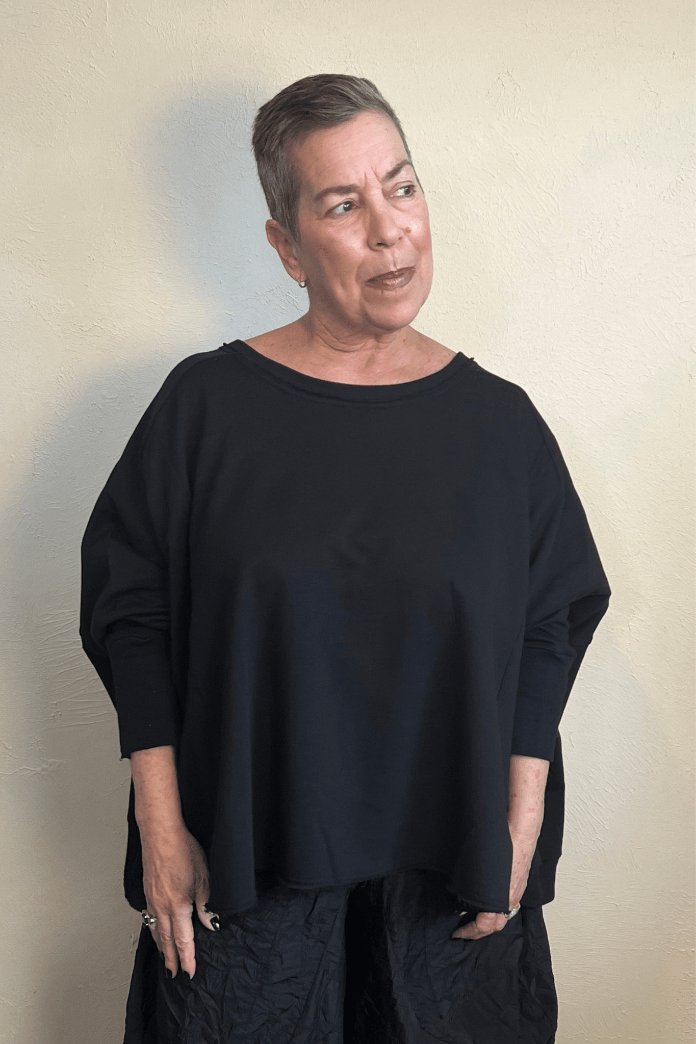 Wideshort Sweatshirt - Black