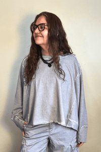 Wideshort Sweatshirt - Cement