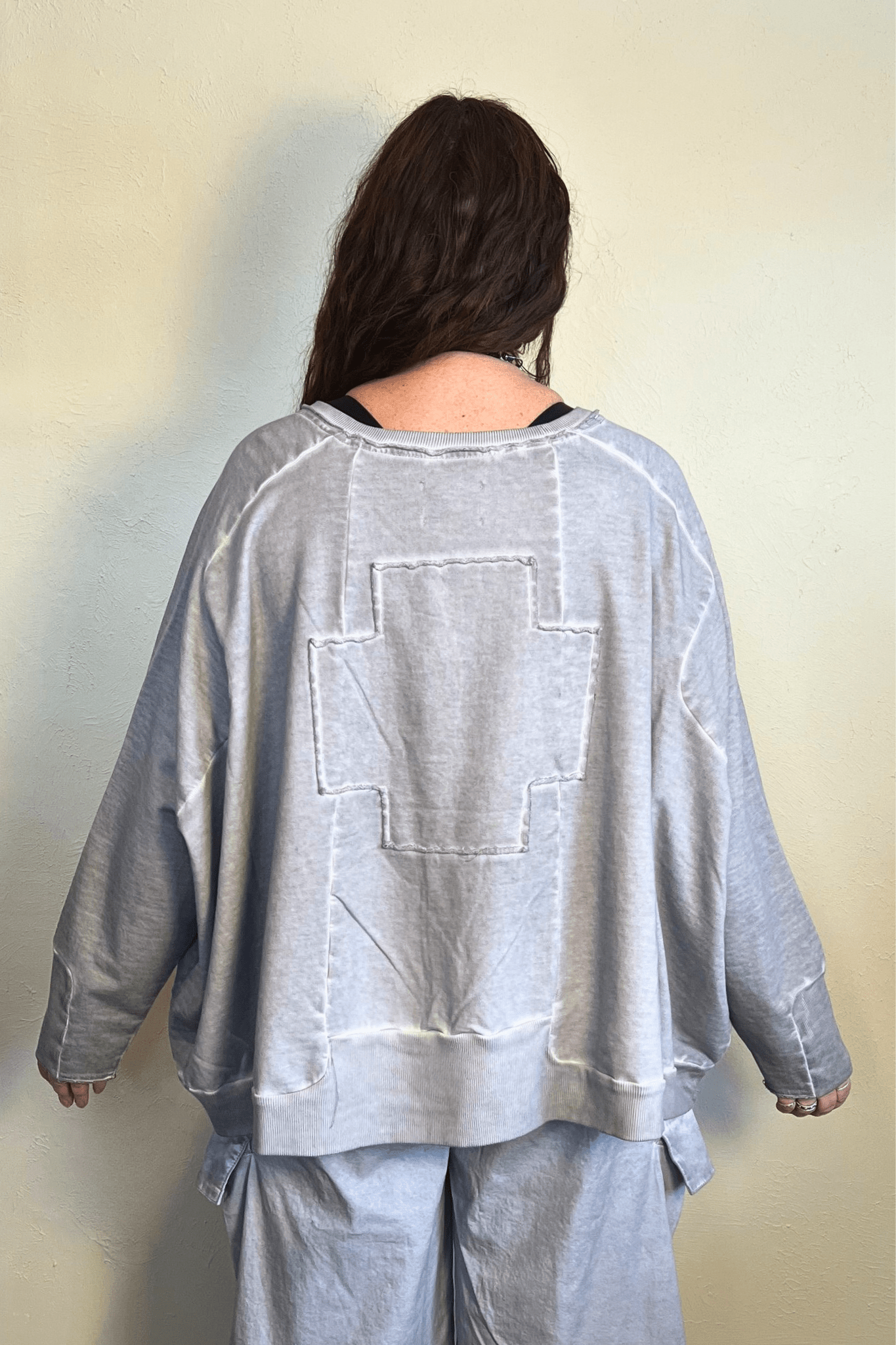 Wideshort Sweatshirt - Cement