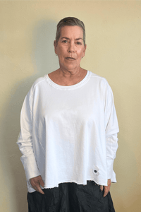 Wideshort Sweatshirt -White