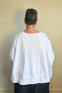 Wideshort Sweatshirt -White
