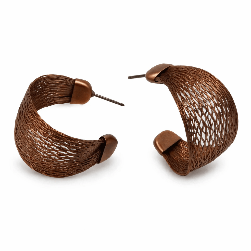 Wire Ribbon Classic Hoop Earring