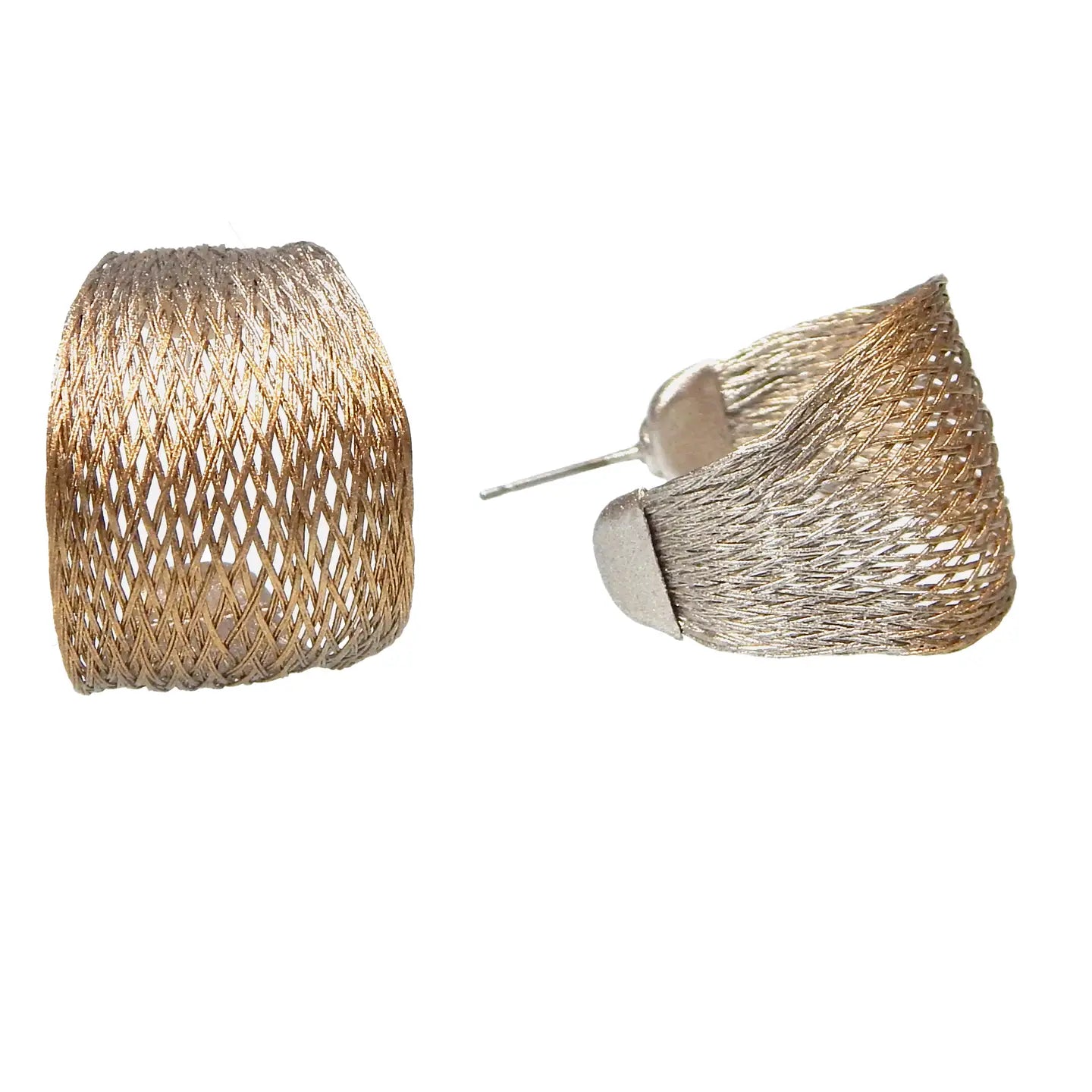 Wire Ribbon Classic Hoop Earring