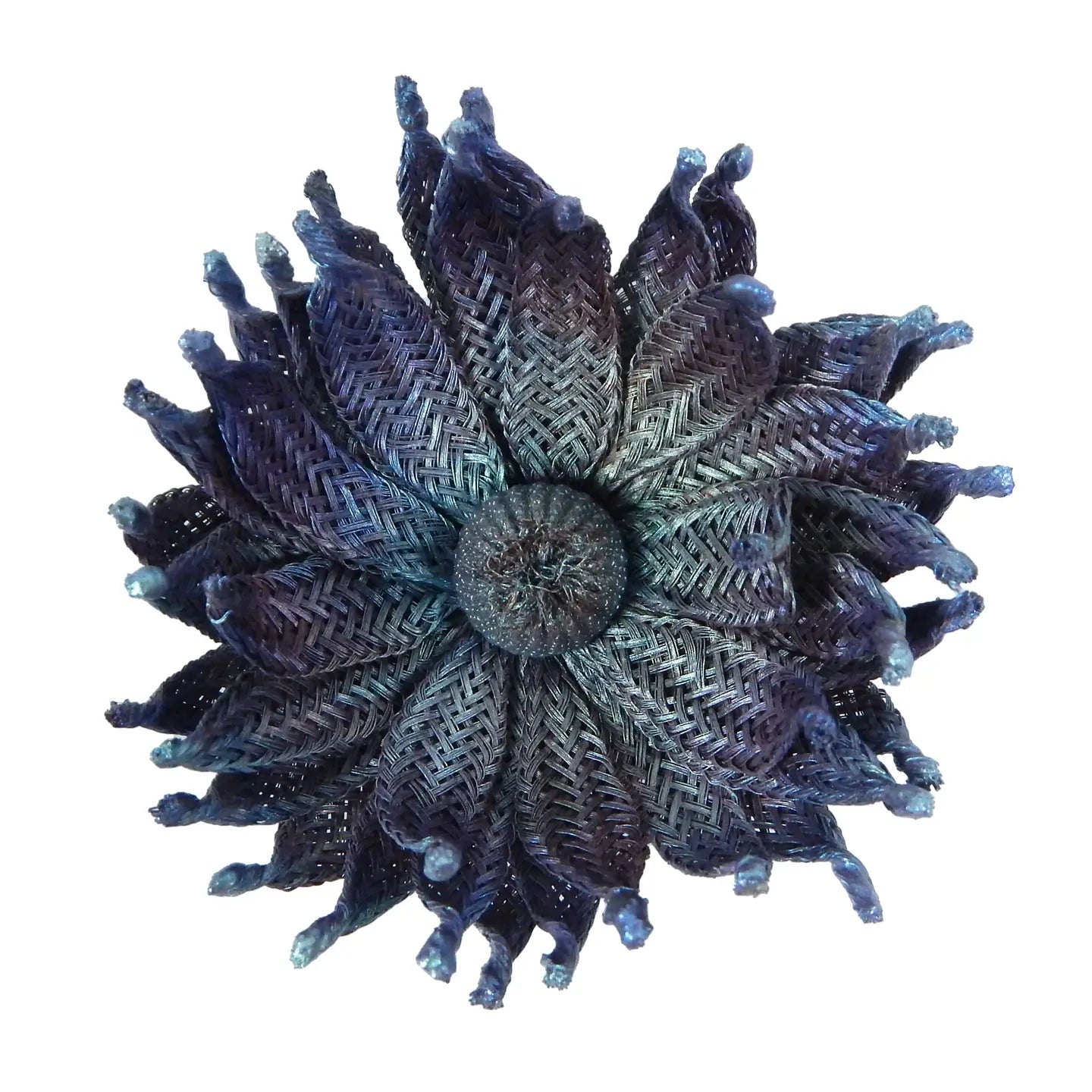 Woven Wire Zinnia Pin