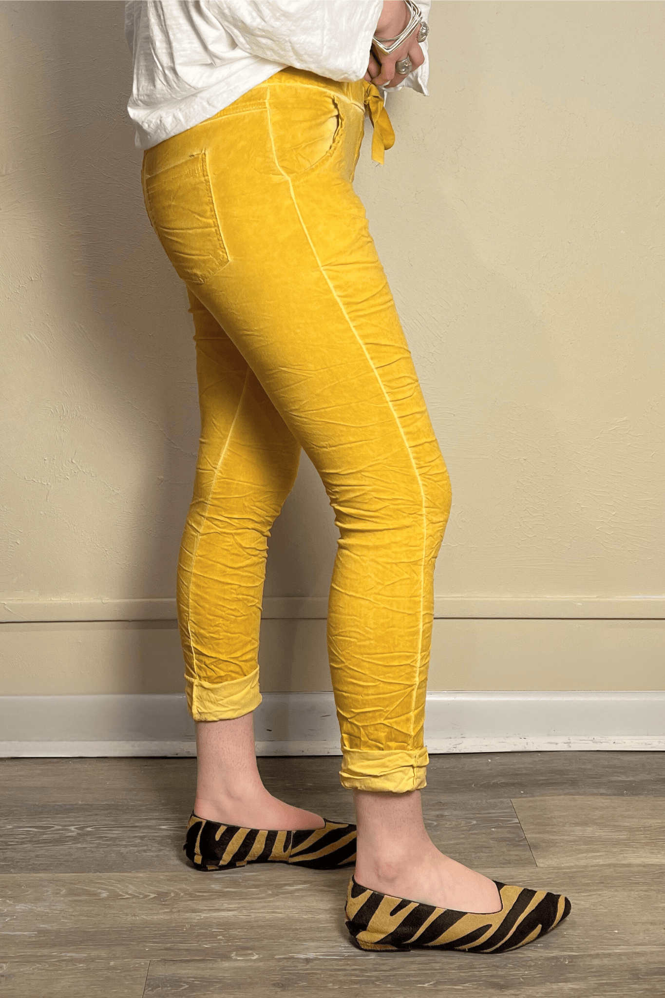 Drawstring Skinny Pull-On Pant