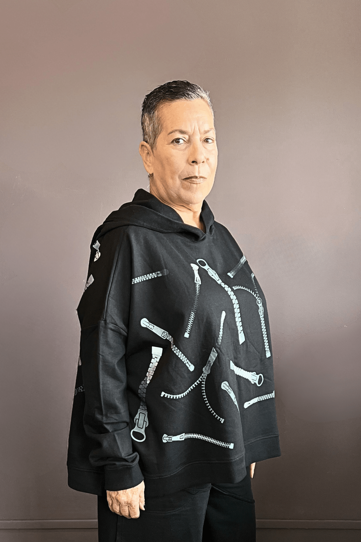 Ombre Zipper Hoodie