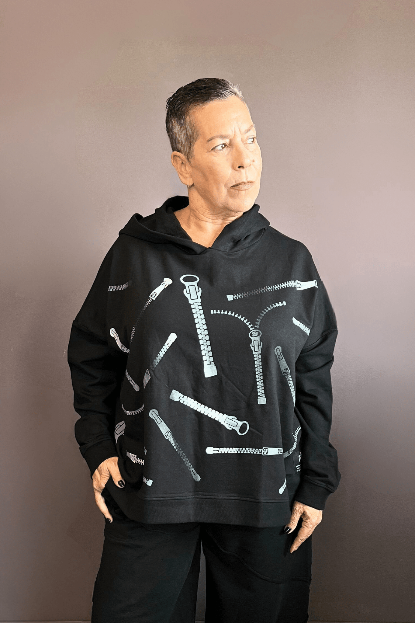 Ombre Zipper Hoodie