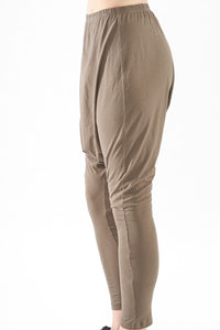 Fitted Leg, Drop Crotch Trousers