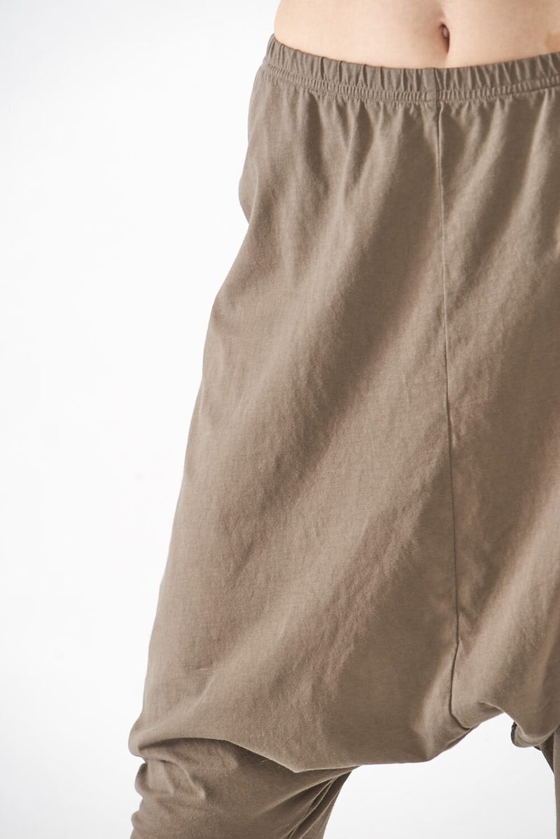 Fitted Leg, Drop Crotch Trousers