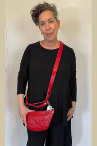 Red Crossbody Clutch