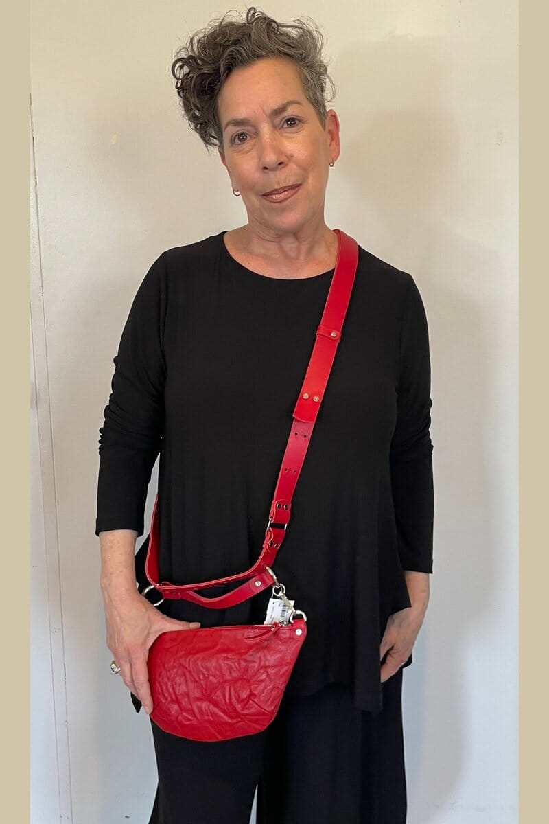 Red Crossbody Clutch